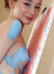 Zishy pics, Kristina Proxy body as paint brush